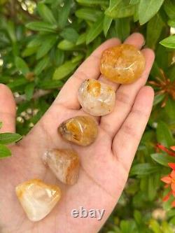 Grade A++Golden Healer Quartz Tumbled Stones 0.75-1.25, Wholesale Bulk Lot