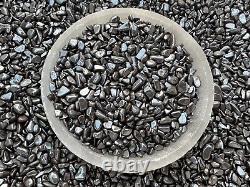 Grade A++ Hematite Semi Tumbled Gemstone Mini Chips 3 7 mm, Wholesale Bulk Lot