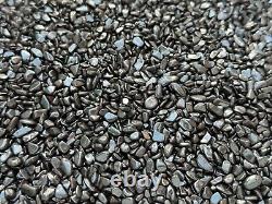 Grade A++ Hematite Semi Tumbled Gemstone Mini Chips 3 7 mm, Wholesale Bulk Lot