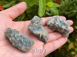 Grade A++ Labradorite Raw Natural Stone, 1-2 Rough Labradorite, Wholesale Lot