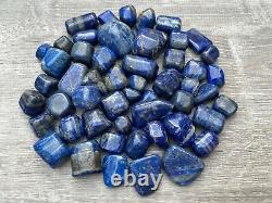 Grade A++ Lapis Lazuli Tumbled Stone, 0.65-1.5 Inch Lapis Crystal, Wholesale Bulk