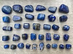 Grade A++ Lapis Lazuli Tumbled Stone, 0.65-1.5 Inch Lapis Crystal, Wholesale Bulk