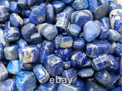 Grade A++ Lapis Lazuli Tumbled Stone, 0.65-1.5 Inch Lapis Crystal, Wholesale Bulk