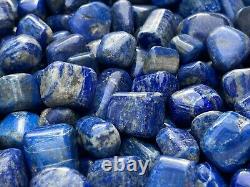 Grade A++ Lapis Lazuli Tumbled Stone, 0.65-1.5 Inch Lapis Crystal, Wholesale Bulk