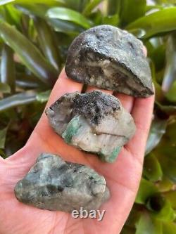 Grade A++ Large Emerald Rough Stones, 2 3 Inch Raw Emerald, Wholesale Bulk Lot