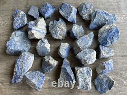 Grade A+ Large Lapis Lazuli Raw Stone 1-2 Inches, Wholesale Bulk Lot