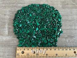 Grade A++ Malachite Semi Tumbled Gemstone Mini Chips 3 -12mm, Wholesale Bulk Lot