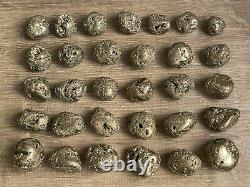 Grade A++ PyriteTumbled Stones, 0.75-1 Inch Pyrite Crystal, Wholesale Bulk Lot