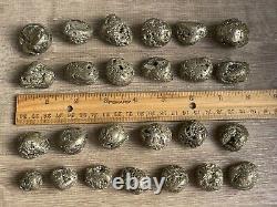 Grade A++ PyriteTumbled Stones, 0.75-1 Inch Pyrite Crystal, Wholesale Bulk Lot