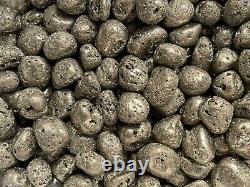 Grade A++ PyriteTumbled Stones, 0.75-1 Inch Pyrite Crystal, Wholesale Bulk Lot