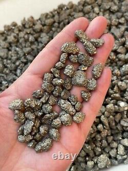 Grade A++ Pyrite Semi Rough Mini Chips 5 15 mm, Raw Pyrite, Wholesale Bulk Lot