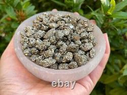 Grade A++ Pyrite Semi Rough Mini Chips 5 15 mm, Raw Pyrite, Wholesale Bulk Lot