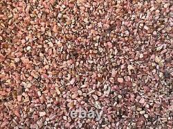 Grade A++ Rhodochrosite Semi Tumbled Gemstone Mini Chips 3 5mm, Wholesale Bulk