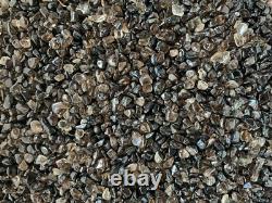 Grade A++ Smoky Quartz Semi Tumbled Gemstone Mini Chip 3- 6mm, Wholesale Bulk Lot
