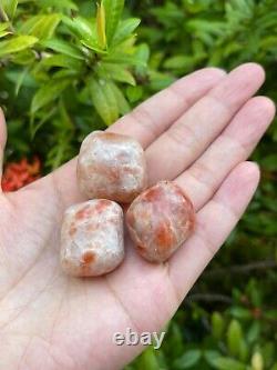 Grade A++ Sunstone Tumbled Stone, 1-1.25 Tumbled Sunstone, Wholesale Bulk Lot