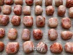 Grade A++ Sunstone Tumbled Stone, 1-1.25 Tumbled Sunstone, Wholesale Bulk Lot