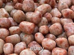 Grade A++ Sunstone Tumbled Stone, 1-1.25 Tumbled Sunstone, Wholesale Bulk Lot