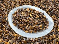 Grade A++ Tiger Eye Semi Tumbled Gemstone Mini Chip 2-5 mm, Wholesale Bulk Lot