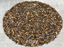 Grade A++ Tiger Eye Semi Tumbled Gemstone Mini Chip 2-5 mm, Wholesale Bulk Lot