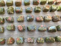 Grade A++ Unakite Tumbled Stones, 0.75-1 Tumbled Unakite Stone, Wholesale Bulk