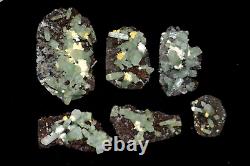 Green Apophyllite wholesale lot 6 Nos mineral specimen #A137