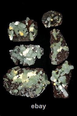 Green Apophyllite wholesale lot 6 Nos mineral specimen #A137