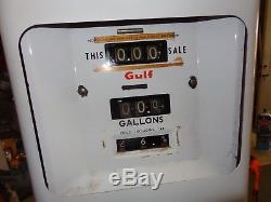 Gulf gas pump Vintage original antique fueling Erie NOT A REPLICA For Both pumps