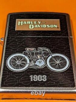 HARLEY DAVIDSON New Zippo Lighters Bradford Exchange Collection & Display Case