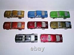 HOT WHEELS RED LINE MUSTANG LOT OF 8, V series close to MINT, Rainbow collection