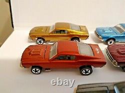 HOT WHEELS RED LINE MUSTANG LOT OF 8, V series close to MINT, Rainbow collection