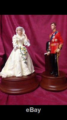 HTF Set ROYAL DOULTON FIGURINES HRH Prince & Princess of Wales CHARLES & DIANA