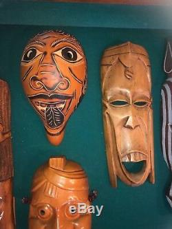 HUGE LOT! 27 Nice Tribal Wood African Antique Masks Head Variety Bulk