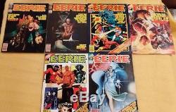 HUGE LOT of 77 Issues of Warren's EERIE! INSANE-O gory freaky covers! 15-138