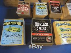 HUGE Wholesale lot of 8,000 Old Vintage 1930's WHISKEY & GIN LABELS BOSTON
