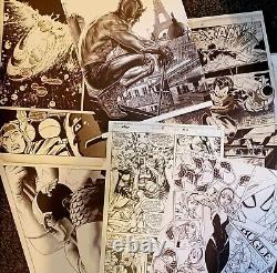 HUGE wholesale lot 250+ Marvel Comic Book Poster Original Art Prints Collection