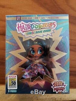 Hairdorables SDCC 2019 UCC Exclusive Comic Book Queen Deluxe Doll LE 500 In Hand
