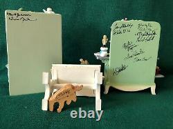 Hallmark Mrs. Clauss Kitchen Table, Stove & Sink-Signed 2012 & 2014 Dollhouse