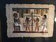 Hand Painted Egyptian Art On Papyrus Framed