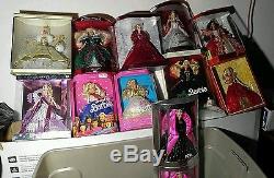 Happy Holiday Barbie collection + more, 21 mint dolls