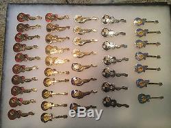 Hard Rock Cafe Pins LOT of 361 Pins Mostly Guitars Pin Collectors Guide