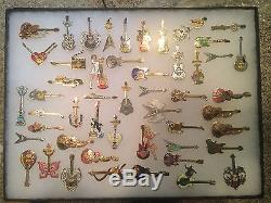 Hard Rock Cafe Pins LOT of 361 Pins Mostly Guitars Pin Collectors Guide