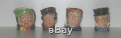 Hard To Find Collection Of 4 Royal Doulton Toothpick Holders Excellent Condition