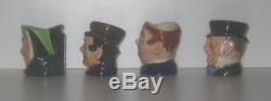 Hard To Find Collection Of 4 Royal Doulton Toothpick Holders Excellent Condition