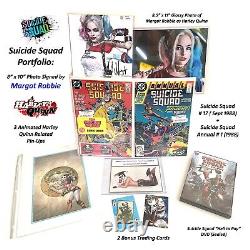 Harley Quinn! Margot Robbie Hand Signed! Suicide Squad Comics + DVD + Free $hip