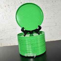 Heller Dinnerware by Lella & Massimo Vignelli in Kelly Green 58 Pieces & Napkins