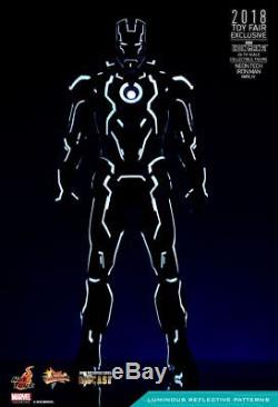 Hot toys iron Man 2 1/6th scale Neon Tech Iron Man Collectible Figure avengers