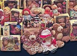 Huge Cabbage Patch Kid Doll Lot Collection Vintage Accessories Birth Certificate