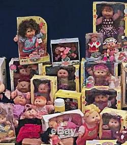 Huge Cabbage Patch Kid Doll Lot Collection Vintage Accessories Birth Certificate