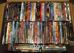 Huge Lot 175 DVD Movies Kids Disney Horror Thriller Action Blockbusters with cases