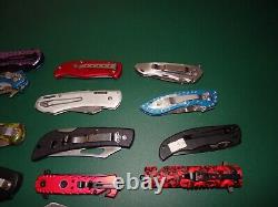 Huge Mixed 19 Folding Knife Pocket Knife Lot Mixed Sizes Bulk Resale Wholesale
